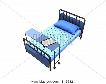 Szpitalnym łóżku