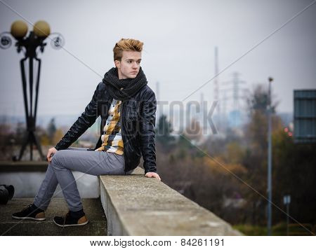 Handsome Fashionable Man Outdoor