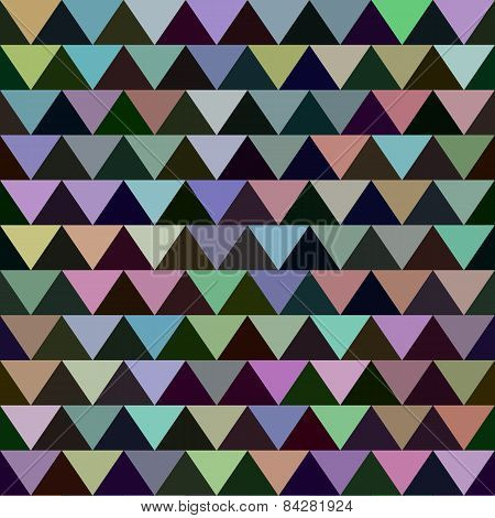 Seamless Triangle Pattern. Vector Background. Geometric Abstract Texture