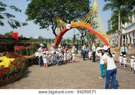 Asian Kid, Outdoor Activity, Vietnamese Preschool Children