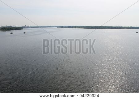 Dnieper river in Ukraine