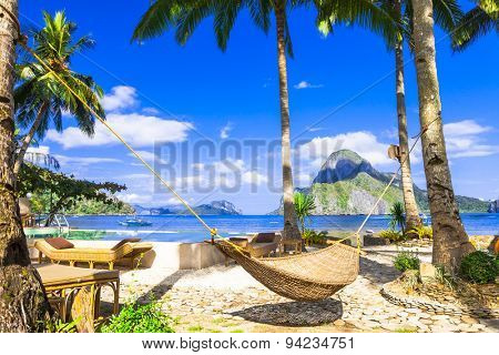 relaxing holidays in tropical paradise. Philippines