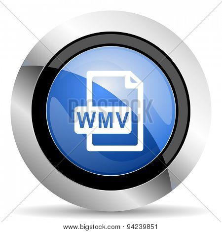 wmv file icon original modern design for web and mobile app on white background
