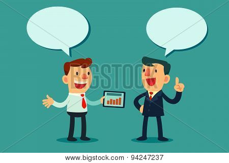 Two Businessmen Discussing