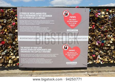 Paris Bridge Love Locks