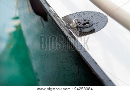 Black Carbon fibre reinforcement & sailing block
