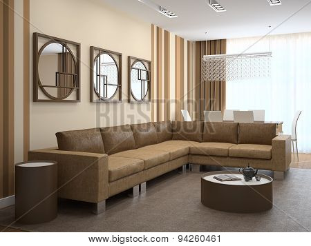 Modern Living-room Interior.