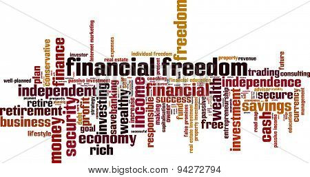 Financial Freedom Word Cloud
