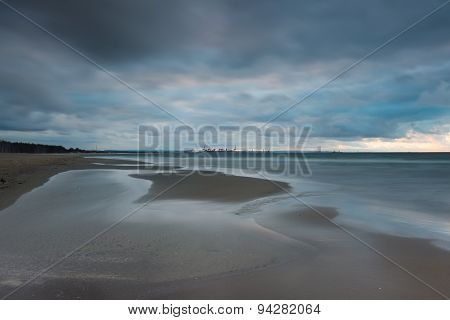 Beautiful Dramatic Weather Seascape Of Baltic Sea
