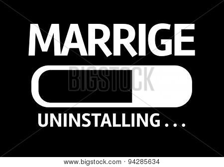 Progress Bar Uninstalling with the text: Marriage