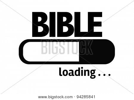 Progress Bar Loading with the text: Bible