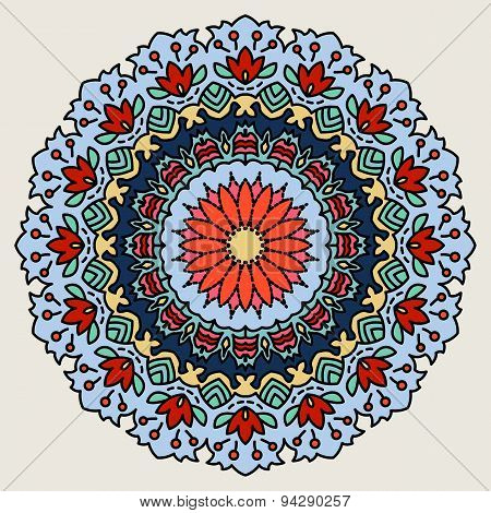 Mandala. Round Ornament Pattern.