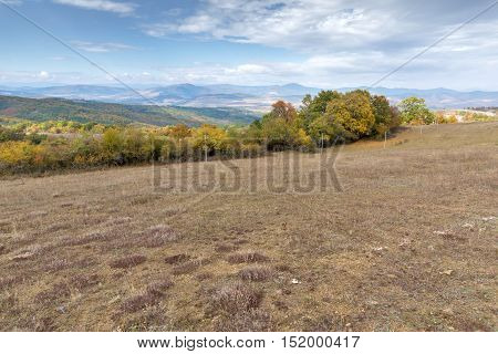 Panoramic view of Cherna Gora mountain, Pernik Region, Bulgaria