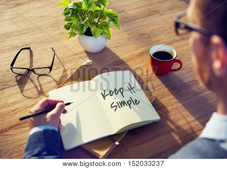 Keep It Simple Smiling Concept