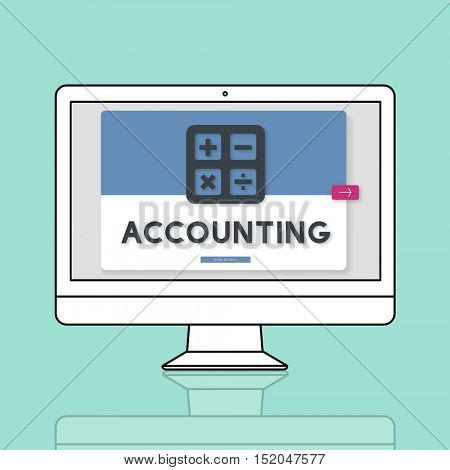 Accounting Calculating Finance Budget Concept