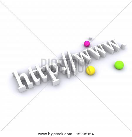WWW 3d Illustration
