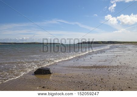 The beach at Tenby, Wales, Great Britain