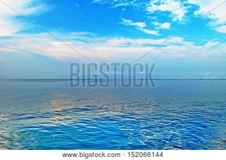 The sea and the sky is beautiful naturally.