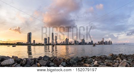 Sunset In Panama City, Panama