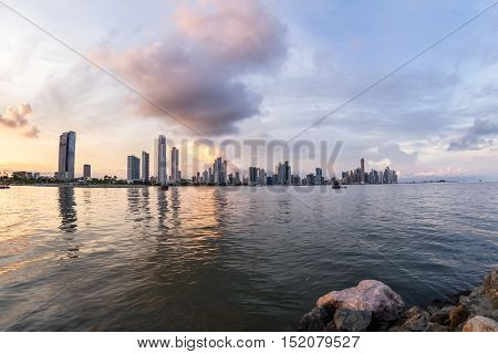 Sunset In Panama City, Panama