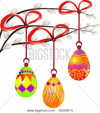 Branches And Easter Eggs