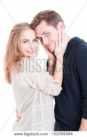 Happy Couple Posing And Being Affective