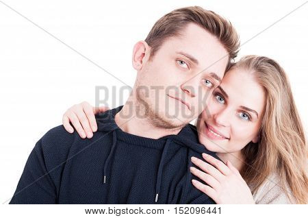 Happy Couple Posing And Being Affective