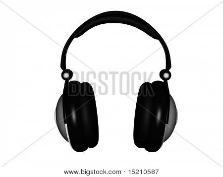 headphones isolated on white