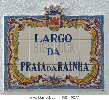 Queens Beach Square (largo Da Praia Da Rainha) In Cascais