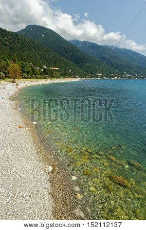 Gagra summer. On the Black sea coast.