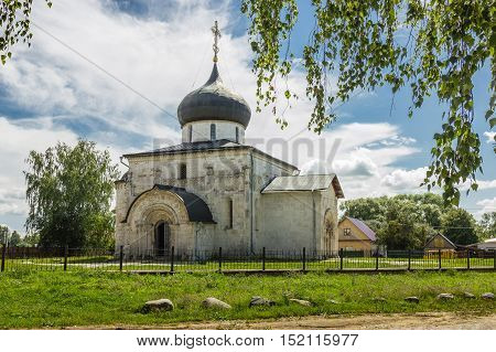 Golden Ring of Russia. A white stone cathedral Of St. George in Yuryev-Polsky.