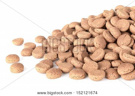 Pile of ginger nuts. Typical Dutch candy for Sinterklaas event in december