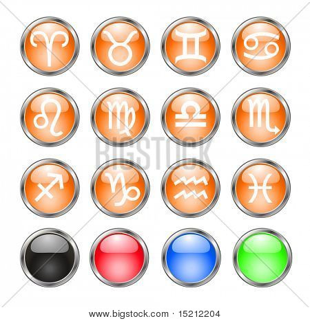 vektor gombok Horoszkóp-horoszkóp
