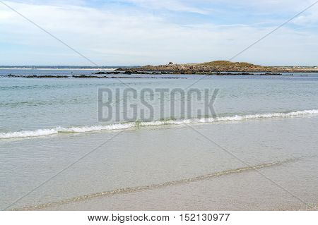 Sunny Beach In Brittany
