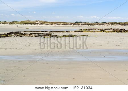 Sunny Beach In Brittany