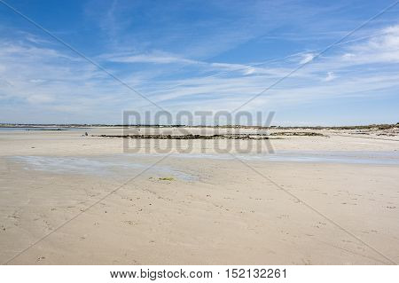 Sunny Beach In Brittany