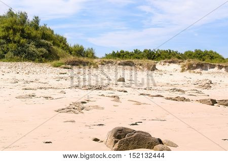 Sunny Beach In Brittany