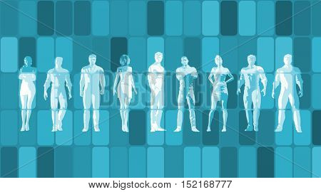 Achieve Business Goals and Targets Together as a Team 3d Illustration Render