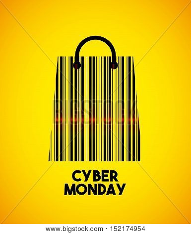 cyber monday sale commerce vector illustration design