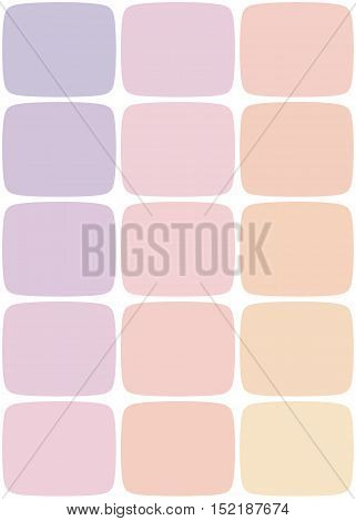 background with rounded rectangles orange pink and purple