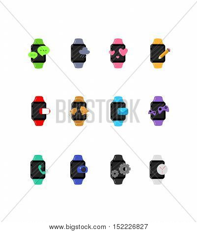 Great designed smart watch vector for illustrations