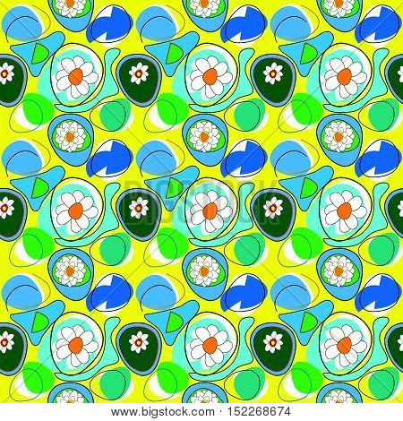dry lake with water lilies on dry season (pattern)