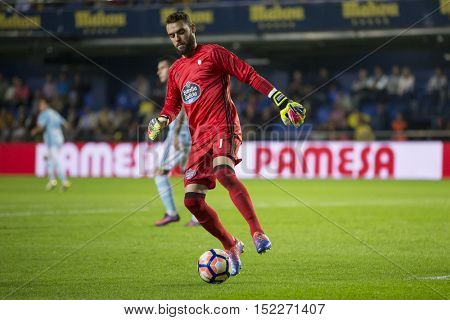VILLARREAL, SPAIN - OCTOBER 16th: Sergio during La Liga soccer match between Villarreal CF and R.C. Celta de Vigo at El Madrigal Stadium on October 16, 2016 in Villarreal, Spain