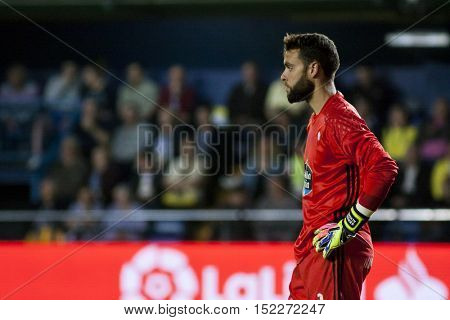 VILLARREAL, SPAIN - OCTOBER 16th: Sergio during La Liga soccer match between Villarreal CF and R.C. Celta de Vigo at El Madrigal Stadium on October 16, 2016 in Villarreal, Spain