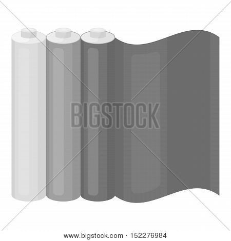 Color printing paper in monochrome style isolated on white background. Typography symbol vector illustration.