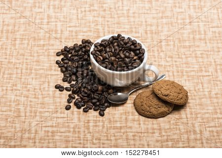 Cup Of Coffee Beans