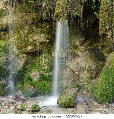 Abkhazia. Waterfall on the way to Ritsa