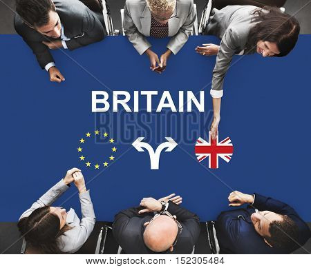 Brexit Bremain UK EU Referendum Concept