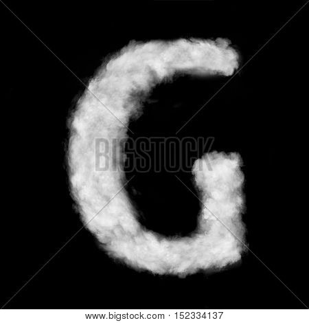 letter G made of the clouds