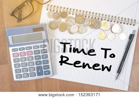 Time For Action Time To Change (time To Renew)